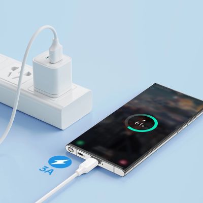 4. Kabel Joyroom Long-Lasting Series A9 USB-A / USB-C 3A 2m - czarny