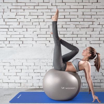 10. Wozinsky mata do ćwiczeń 181 x 63 x 0,9 cm gruba mata gimnastyczna do jogi różowa