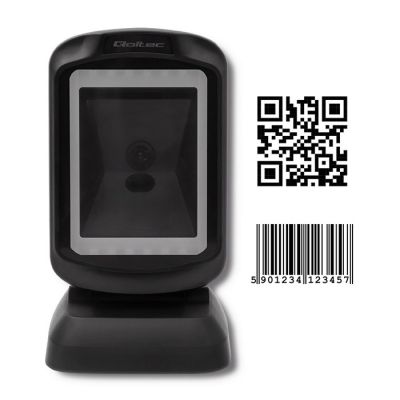 7. QOLTEC CZYTNIK KODÓW KRESKOWYCH STACJONARNY | 1D I 2D | USB