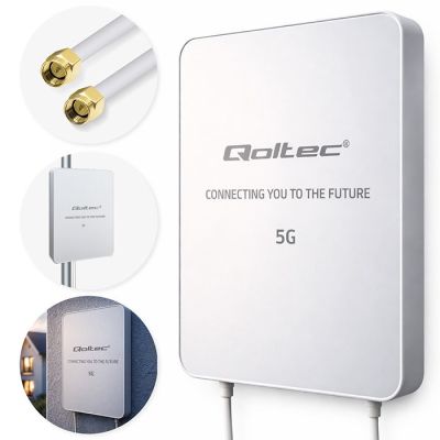 2. Qoltec Antena 5G LTE | 16dBi | kierunkowa | zewnętrzna | SMA | 3300-3800MHz | wodoodporna | 3m