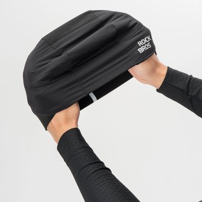 2. Czapka rowerowa Rockbros M015 zimowa dwustronna rozmiar 54-61 cm - czarna