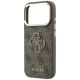 6. Etui Guess 4G & Big Resin Logo na iPhone 17 Pro / 18 Pro - brązowe