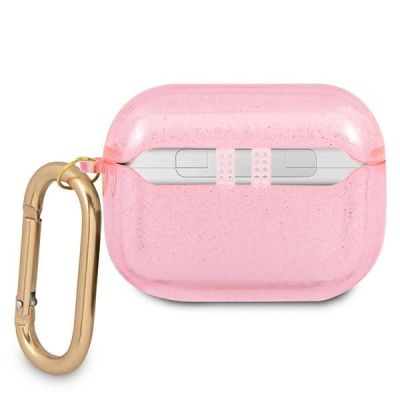 2. Etui Guess Glitter Collection na AirPods Pro - różowe