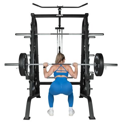 38. VIRTUFIT SM100 SMITH MACHINE - Z STACJĄ WYCIĄGOWĄ - STACJA SIŁOWA