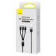 3. Kabel 3w1 USB - micro USB / Lightning / USB C 3.5A 1.2m Baseus StarSpeed - czarny