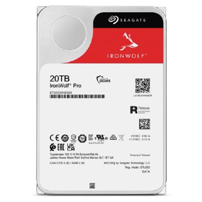 4. Dysk HDD Seagate IronWolf Pro (20 TB; 256MB; 3.5"; SATA)