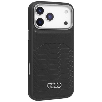 2. Etui Audi GT Synthetic Leather MagSafe do iPhone 17 Pro - czarne