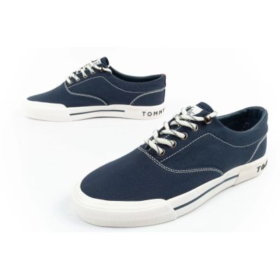 17. Tommy Hilfiger buty sportowe męskie trampki modne wygodne granatowe