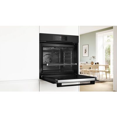 13. Piekarnik elektryczny BOSCH HBA572EM3 Serie 4 71 l | AirFry | pyroliza | termoobieg | czarny mat