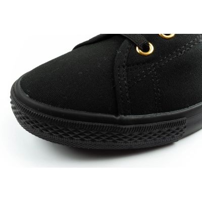 6. Lee Cooper buty trampki damskie sportowe czarne wsuwane baleriny