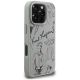 4. Etui Karl Lagerfeld Grained Pattern & Logo MagSafe na iPhone 16 Pro Max - szare