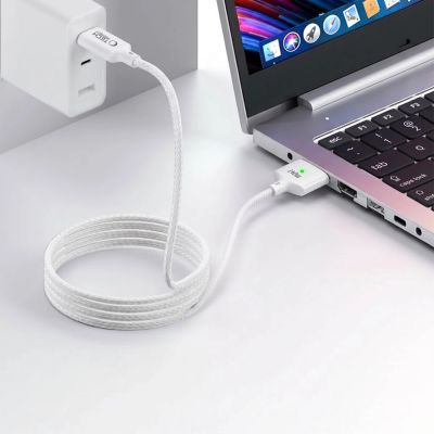 6. Kabel Tech-Protect MMC01 Ultraboost USB-C / USB-C MagSafe 3 140W 200 cm do MacBook - biały