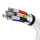 5. Kabel Baseus Cafule Series Metal Data USB-C / USB-C PD QC SCP 100W 5A 1 m - biały