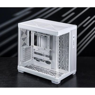 26. Jonsbo TK-4 Gehäuse, Midi-Tower, ATX, Tempered Glass - weiß
