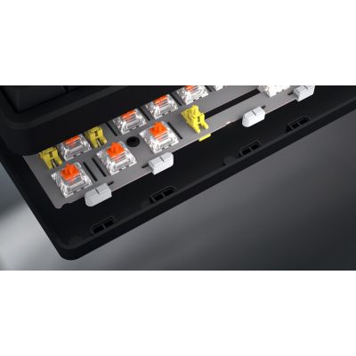 9. Klawiatura dla graczy Hator Rockfall 3 TKL Wireless mechaniczna czarna (klawisze czarno-białe)