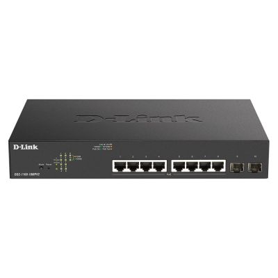 2. D-Link DGS-1100-10MPV2 Zarządzany L2 Gigabit Ethernet (10/100/1000) Obsługa PoE 1U Czarny