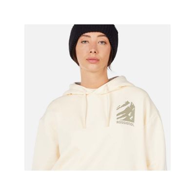 5. Bluza damska ROSSIGNOL W WATERFALL H RELAX SWEATSHIRT biała