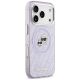 4. Etui Karl Lagerfeld IML Glitter Karl & Choupette Heads Logo MagSafe na iPhone 17 Pro Max - fioletowe