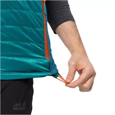 6. Kamizelka męska bezrękawnik Jack Wolfskin ROUTEBURN PRO INS VEST M bay blue (1206871_1124)