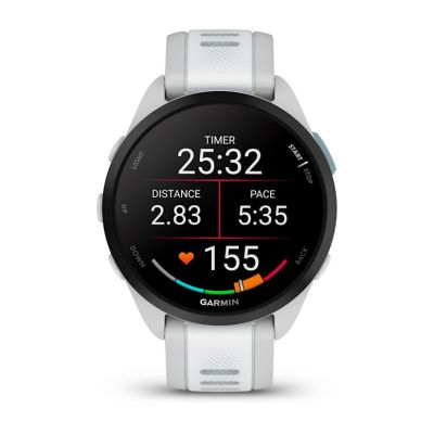 2. Zegarek sportowy Garmin Forerunner 165 Music AMOLED 43mm Mist Grey Whitestone