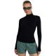 9. Koszulka damska longsleeve 4F F419 głęboka czerń 4FWAW25TFLOF419 20S