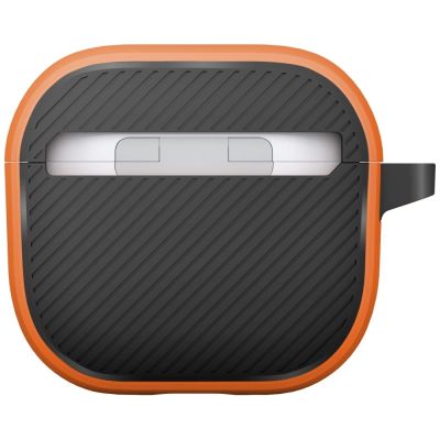 4. Etui UNIQ Clyde Lock Case do AirPods 4 - pomarańczowe