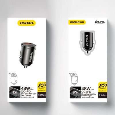 5. Mini ładowarka samochodowa Dudao R3MAX 48W QC PD - czarna