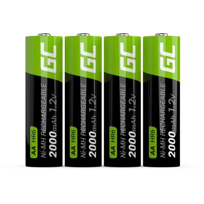 2. GREEN CELL AKUMULATORKI PALUSZKI 4X AA R6 2000MAH