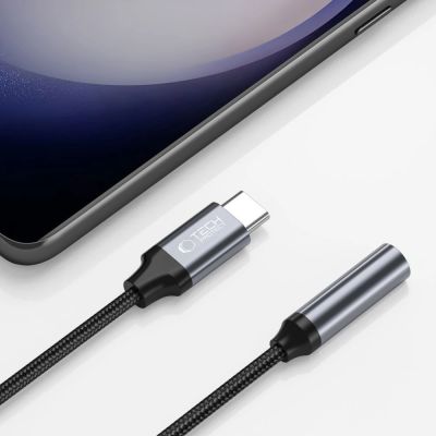 2. Adapter Tech-Protect UltraBoost USB-C / mini jack 3.5mm - czarny
