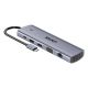 3. UNITEK D1113BGY01 huby i koncentratory 2 x USB 3.2 Gen 2 (3.1 Gen 2) Type-C 1000 Mbit/s Szary