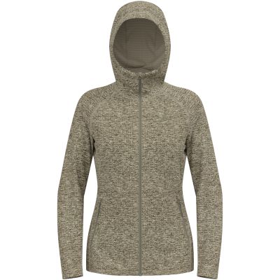 Bluza damska Odlo TENCIA Mid layer hoody full zip beżowa
