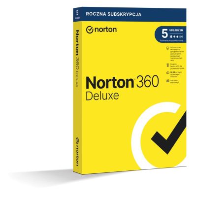 5. Norton 360 Deluxe 5D/12M BOX (NIE WYMAGA KARTY)