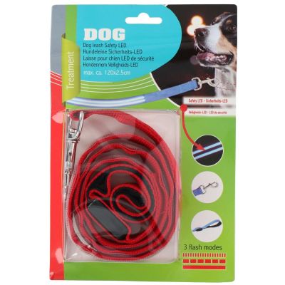 7. SMYCZ Z PASKIEM LED DŁ 120CM CZERWONY