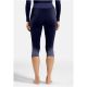 4. Spodnie Odlo BL BOTTOM 3/4 PERFORMANCE WARM BLACKCOMB niebieski