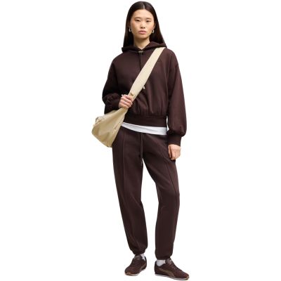 5. Spodnie damskie Puma Her Comfort Pants Fl ciemnobrązowe 694032 33