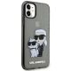 4. Etui Karl Lagerfeld Glitter Karl&Choupette na iPhone 11 / Xr - czarne