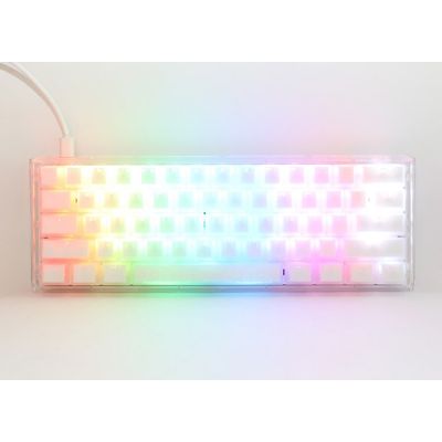 4. Ducky One 3 Aura White Mini Gat B Kan US klawiatura Gaming USB QWERTY Amerykański międzynarodowy Biały