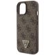 7. Etui Guess Crossbody 4G Metal Logo do iPhone 15 Plus - brązowe