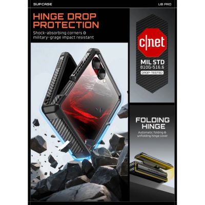 4. Etui Supcase Unicorn Beetle Pro na Samsung Galaxy Z Flip 8 - czarne