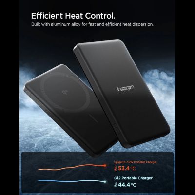 4. Powerbank Spigen Essential EA2205MQ 5000MAH 22.5W QI2 - czarny