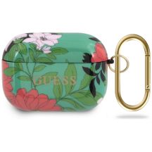 Etui Guess N.1 Flower Collection na AirPods Pro - zielone