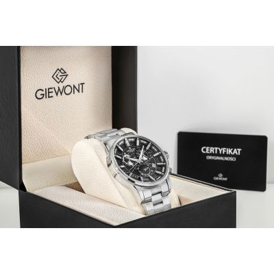 7. Zegarek Męski Giewont Chronograph Sapphire Srebrny GW4580-B2
