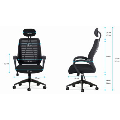 7. Fotel biurowy MA-Manager 2.1 Black