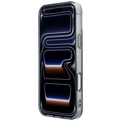5. Etui Mercedes AMG IML Transparent Bicolor Block MagSafe na iPhone 18 Pro Max / 17 Pro Max - czarno-szare