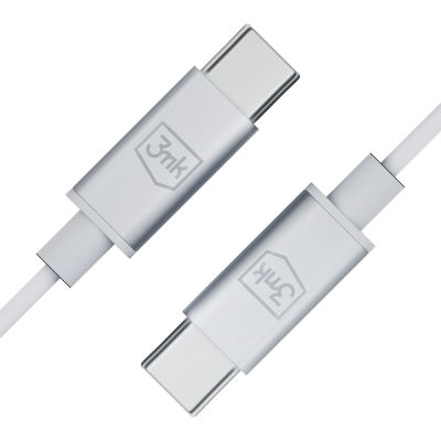 11. Słuchawki 3mk Wired Headphones przewodowe ze złączem USB-C - białe