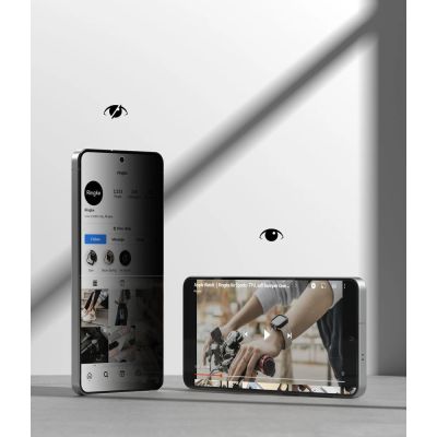 6. Szkło hartowane Ringke Easy Slide prywatyzujące 2-Pack na Samsung Galaxy S26