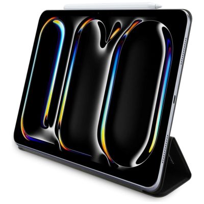 4. Etui Karl Lagerfeld Saffiano Magnetic Karl & Choupette na iPad Pro 13" 2024 Book Cover - czarne