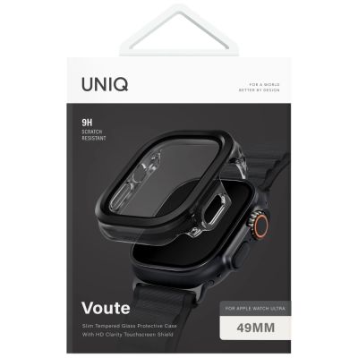 5. Etui ze szkłem hartowanym UNIQ Voute na Apple Watch Ultra 49 mm - czarne