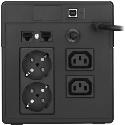 4. POWER WALKER UPS LINE-IN VI 1000 LCD 1000VA, 2X SCHUKO+2X IEC C13, RJ11/45, USB, LCD