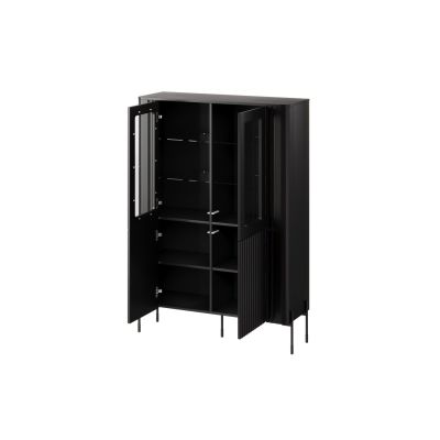 2. Witryna VERA 110x40x160 czarny mat